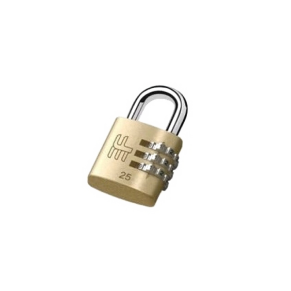 CADEADO 25MM MALA ENCARTELADO - 3F ( BRANCO, PRETO, ROSÉ)